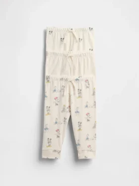 GAP × Disney Baby Pantaloni elasticizzati in cotone biologico (confezione da 3)