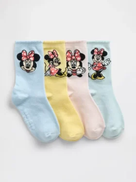 GAP × Disney: calze corti Minnie Mouse per bambini piccoli (confezione da 4)