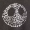 GAP × Disney "L'incubo prima di Natale" di Tim Burton - Felpa pesante con teschi