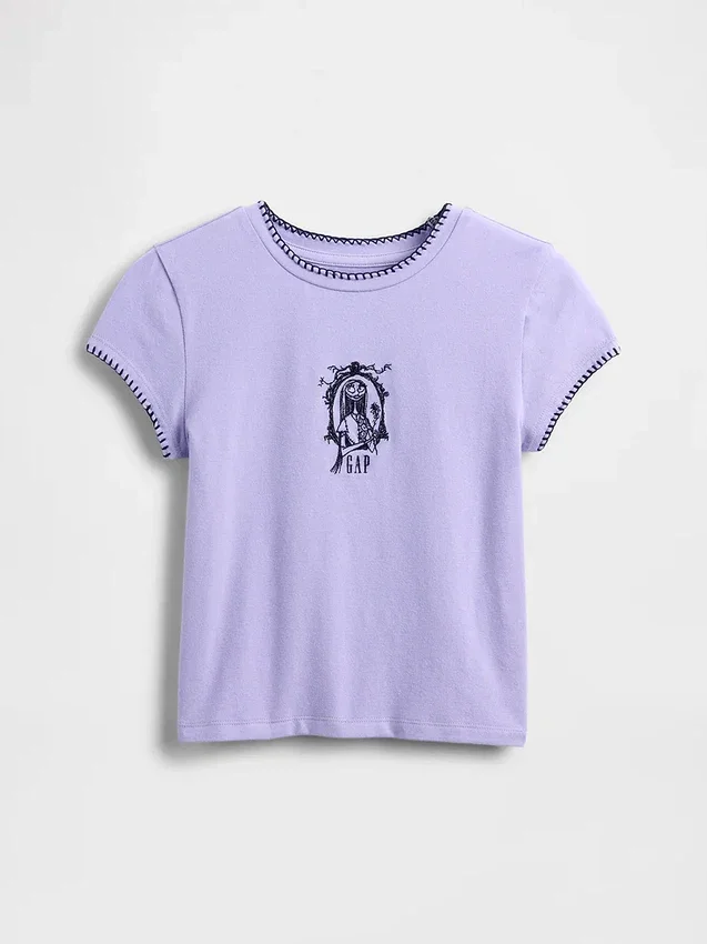 GAP × Disney "L'incubo prima di Natale" di Tim Burton - T-shirt grafica per bambini con vestibilità ridotta