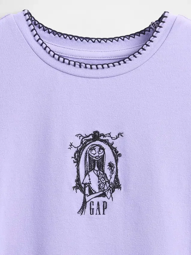 GAP × Disney "L'incubo prima di Natale" di Tim Burton - T-shirt grafica per bambini con vestibilità ridotta