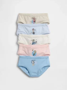 GAP × Disney Slip in cotone biologico elasticizzato per bambini piccoli (confezione da 5)