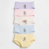 GAP × Disney Slip in cotone biologico elasticizzato per bambini piccoli (confezione da 5)