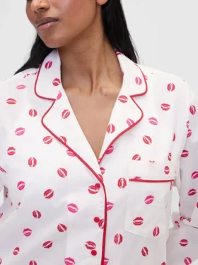 GAP × Summer Fridays Camicia da pigiama in popeline dal taglio morbido