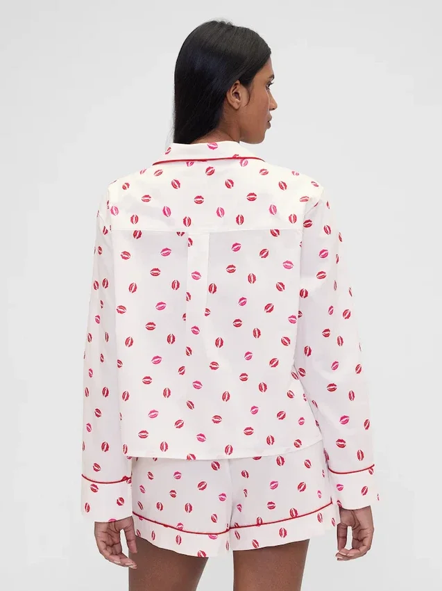 GAP × Summer Fridays Camicia da pigiama in popeline dal taglio morbido