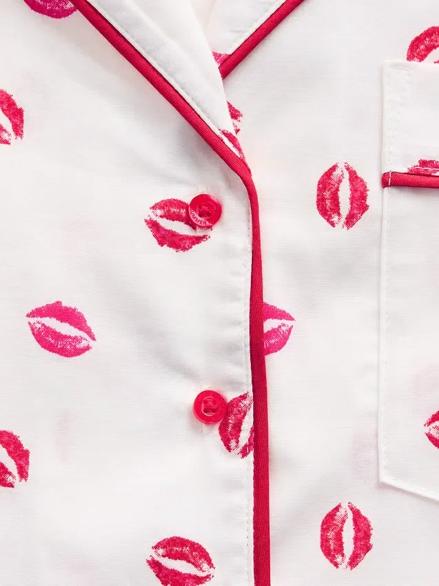 GAP × Summer Fridays Camicia da pigiama in popeline dal taglio morbido