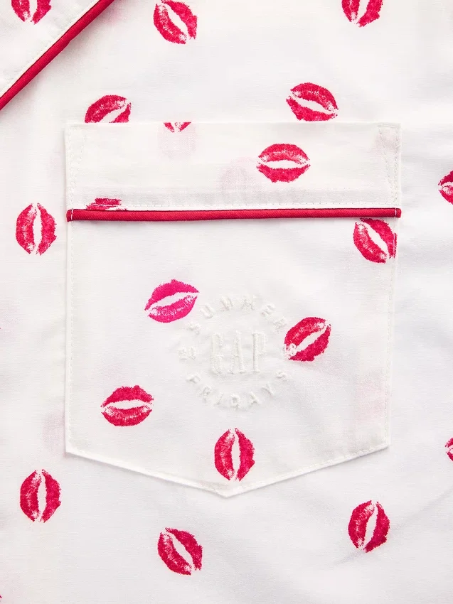 GAP × Summer Fridays Camicia da pigiama in popeline dal taglio morbido