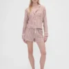 Gap × Summer Fridays Pantaloncini da pigiama in flanella a righe