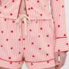 GAP × Summer Fridays Pantaloncini da pigiama in flanella con cuori