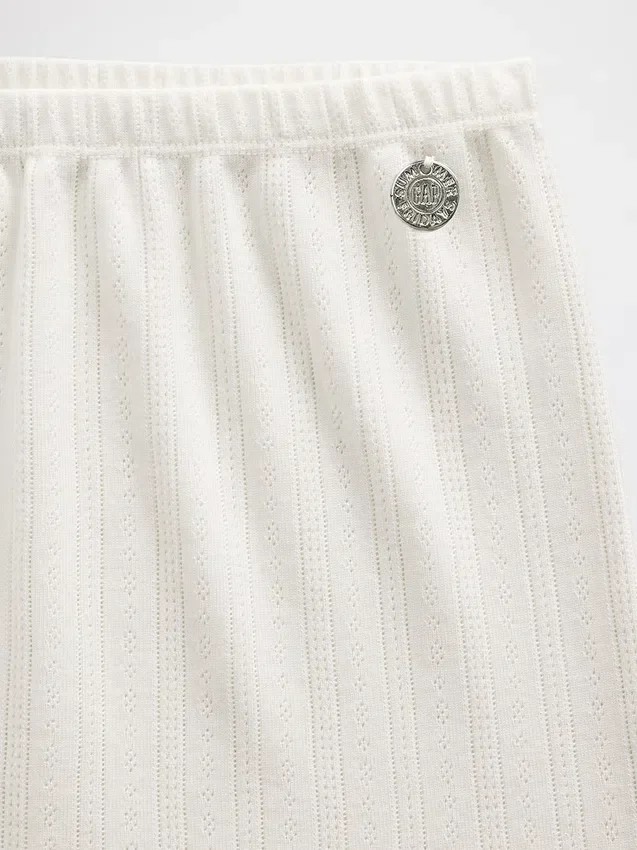 Gap × Summer Fridays: pantaloncini da pigiama in maglia pointelle