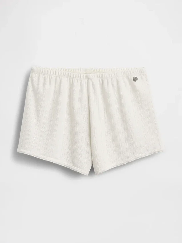 Gap × Summer Fridays: pantaloncini da pigiama in maglia pointelle