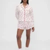 Gap × Summer Fridays Pantaloncini da pigiama in popeline con stampa "Kiss"