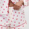 Gap × Summer Fridays Pantaloncini da pigiama in popeline con stampa "Kiss"