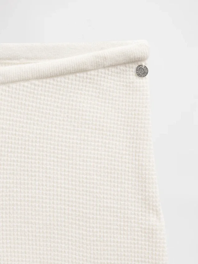 GAP × Summer Fridays Pantaloni a zampa in maglia a nido d’ape CashSoft