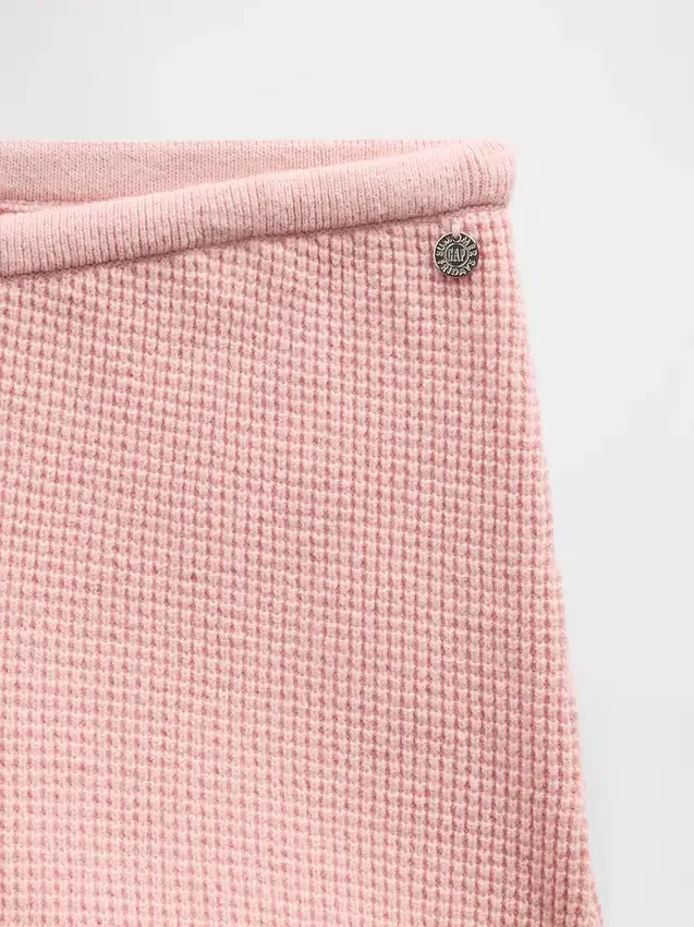 GAP × Summer Fridays Pantaloni a zampa in maglia a nido d’ape CashSoft