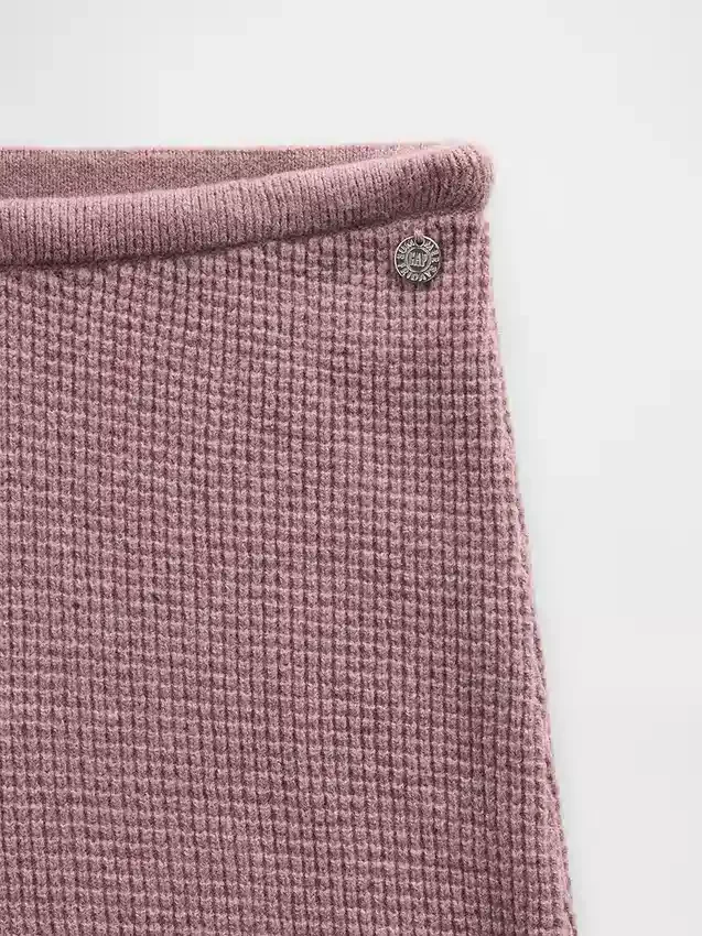 GAP × Summer Fridays Pantaloni a zampa in maglia a nido d’ape CashSoft
