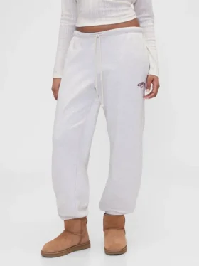 GAP × Summer Fridays Pantaloni da jogging in pile pesante con logo, vestibilità comoda