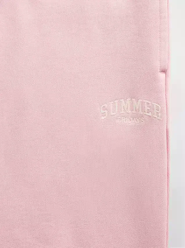 GAP × Summer Fridays Pantaloni da jogging in pile pesante con logo, vestibilità comoda