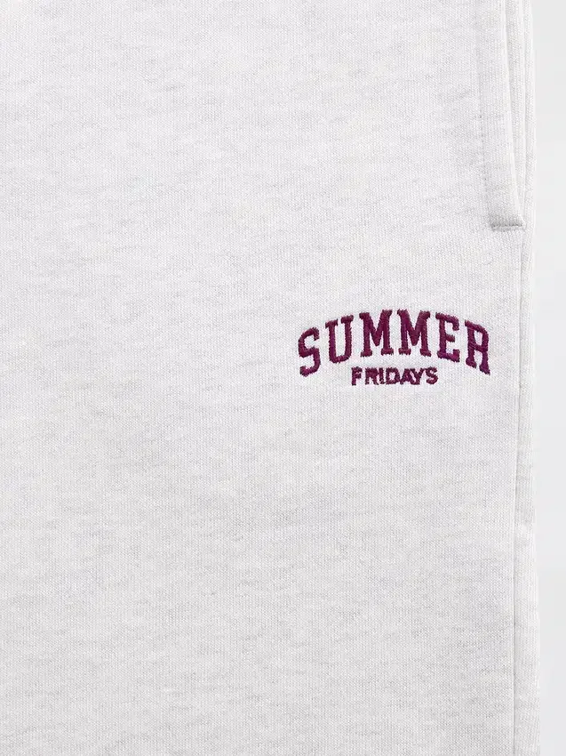 GAP × Summer Fridays Pantaloni da jogging in pile pesante con logo, vestibilità comoda