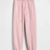GAP × Summer Fridays Pantaloni da jogging in pile pesante con logo, vestibilità comoda