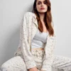 Gap × Summer Fridays Pantaloni da pigiama in flanella a pois dal taglio comodo