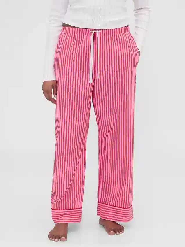 GAP × Summer Fridays Pantaloni da pigiama in popeline a righe dal taglio morbido