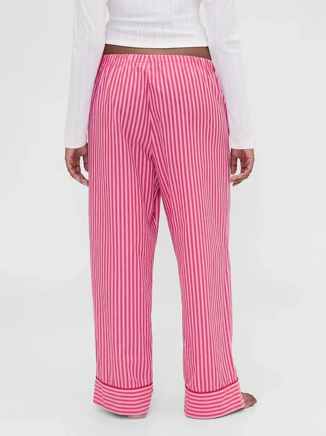 GAP × Summer Fridays Pantaloni da pigiama in popeline a righe dal taglio morbido