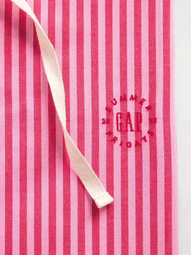 GAP × Summer Fridays Pantaloni da pigiama in popeline a righe dal taglio morbido