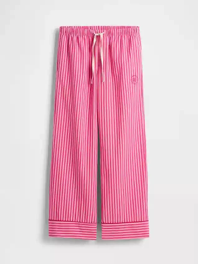 GAP × Summer Fridays Pantaloni da pigiama in popeline a righe dal taglio morbido