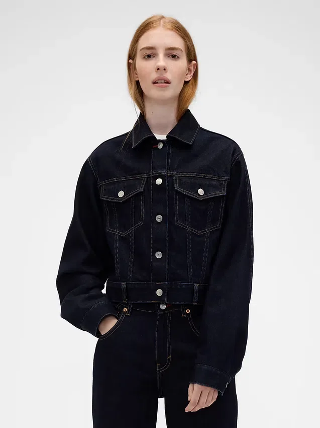 GAP × Victoria Beckham Giacca in denim corta dal taglio morbido