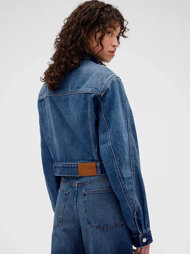 GAP × Victoria Beckham Giacca in denim corta dal taglio morbido