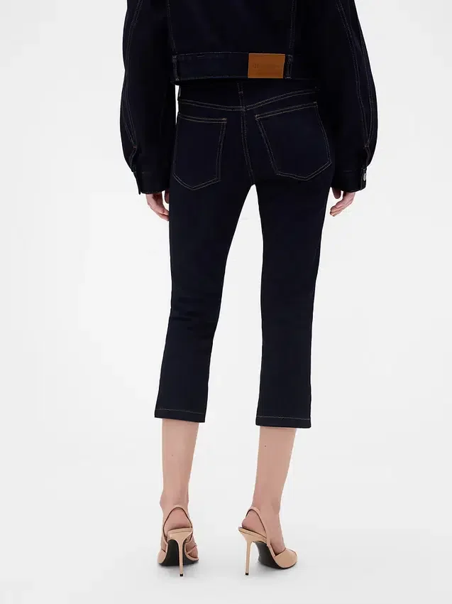 GAP × Victoria Beckham Jeans capri a vita bassa