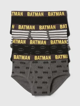 GapKids | Dc Slip in cotone biologico con Batman (confezione da 4)