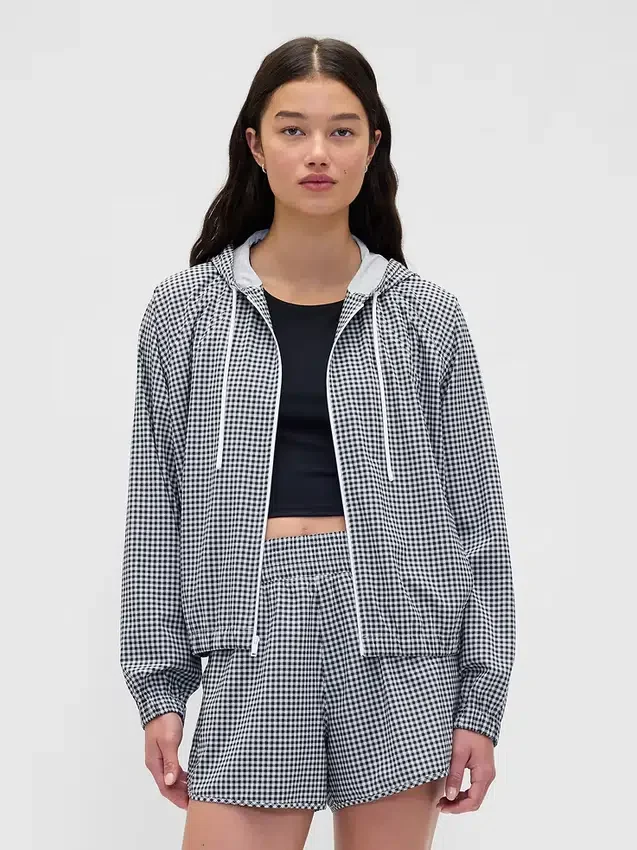Giacca a vento GapFit Tech Gingham