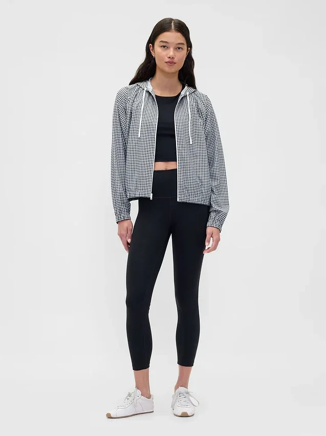 Giacca a vento GapFit Tech Gingham