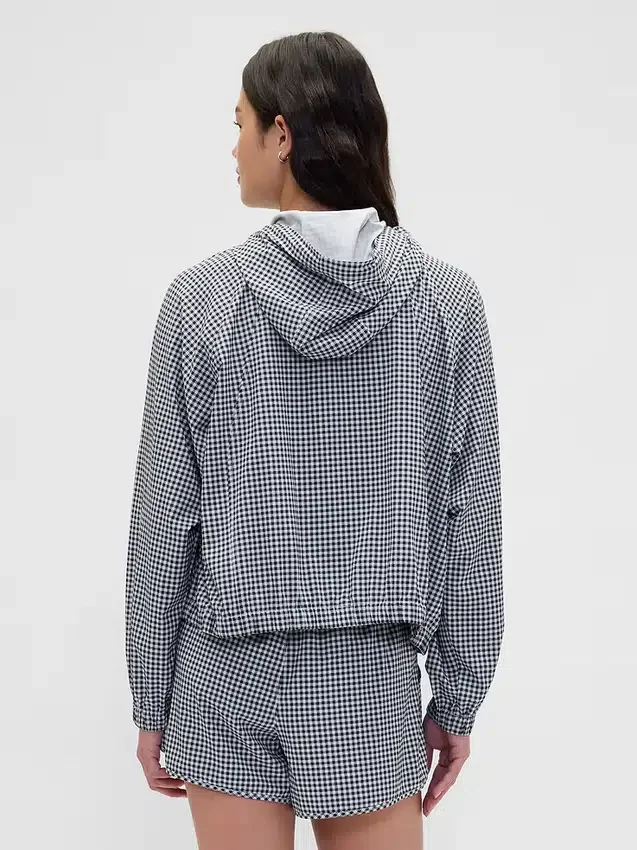 Giacca a vento GapFit Tech Gingham