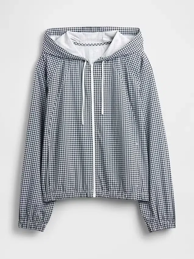 Giacca a vento GapFit Tech Gingham