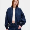 Giacca bomber in denim ultrasoft