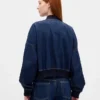 Giacca bomber in denim ultrasoft