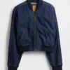 Giacca bomber in denim ultrasoft