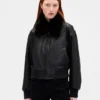 Giacca bomber in pelle vegana