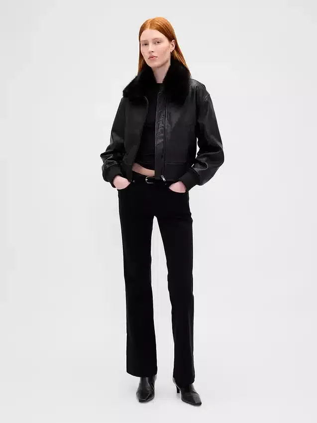 Giacca bomber in pelle vegana