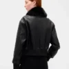 Giacca bomber in pelle vegana