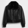 Giacca bomber in pelle vegana