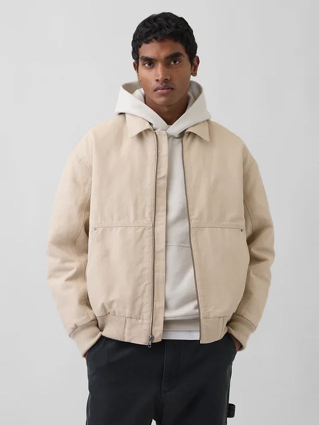 Giacca bomber in tela