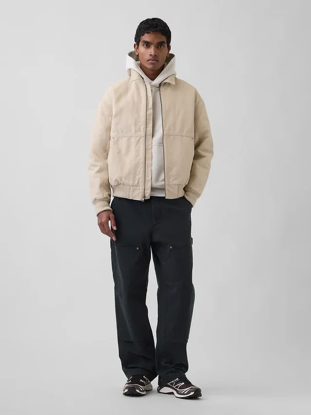 Giacca bomber in tela