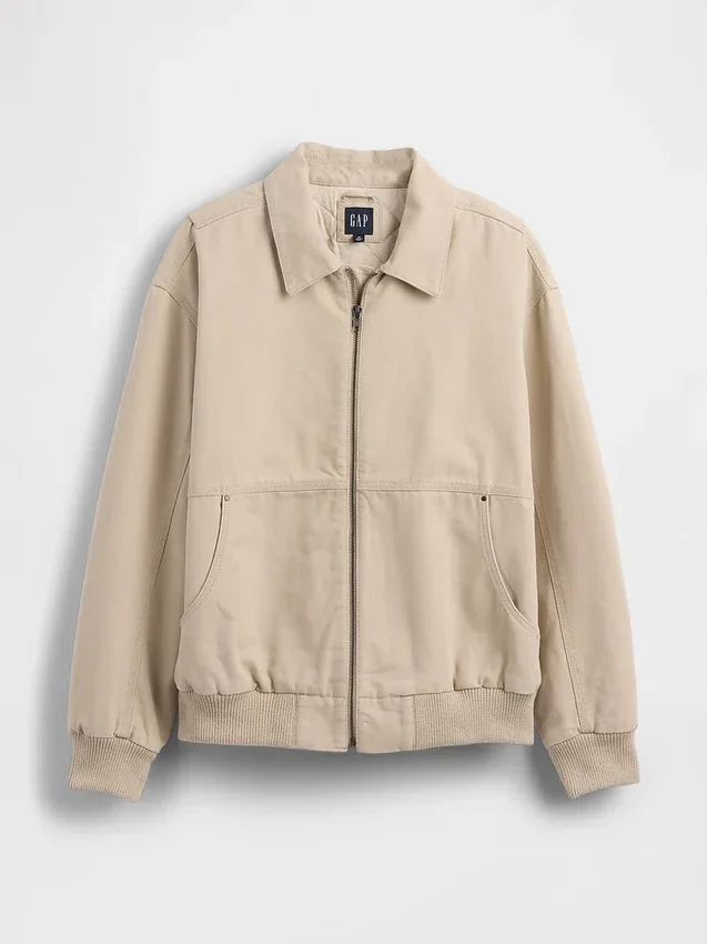 Giacca bomber in tela