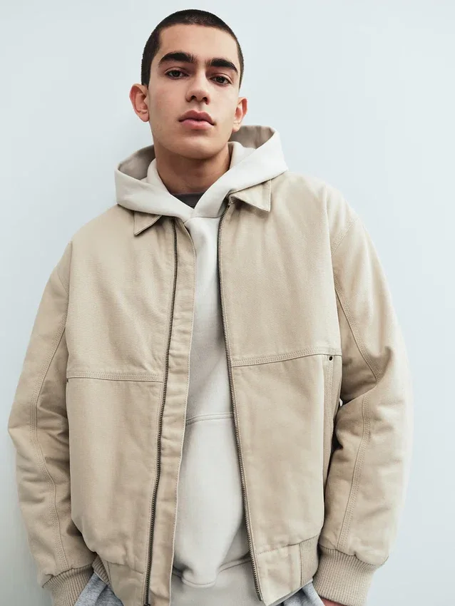 Giacca bomber in tela