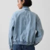 Giacca bomber oversize in denim
