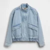 Giacca bomber oversize in denim